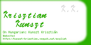 krisztian kunszt business card